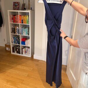 Reformation Navy Maxi Dress